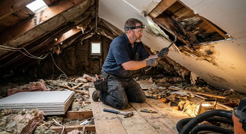 Attic Water Damage Repair in Denver, CO