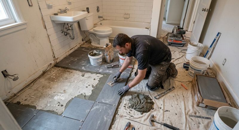 Bathroom Floor Replacement in Summerville, SC